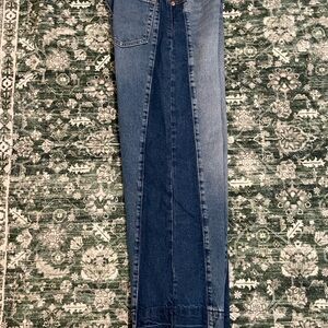 Gap High Rise Stride Two Tone Jeans
